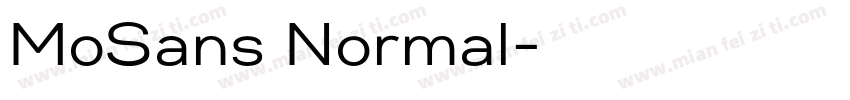 MoSans Normal字体转换
